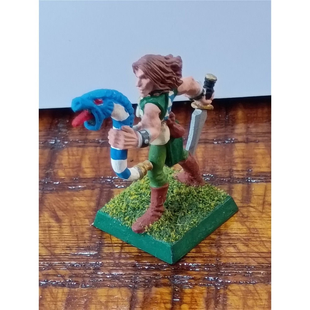 Vintage Citadel Warhammer Fantasy Wood Elf Wardancer Painted Metal Miniature
